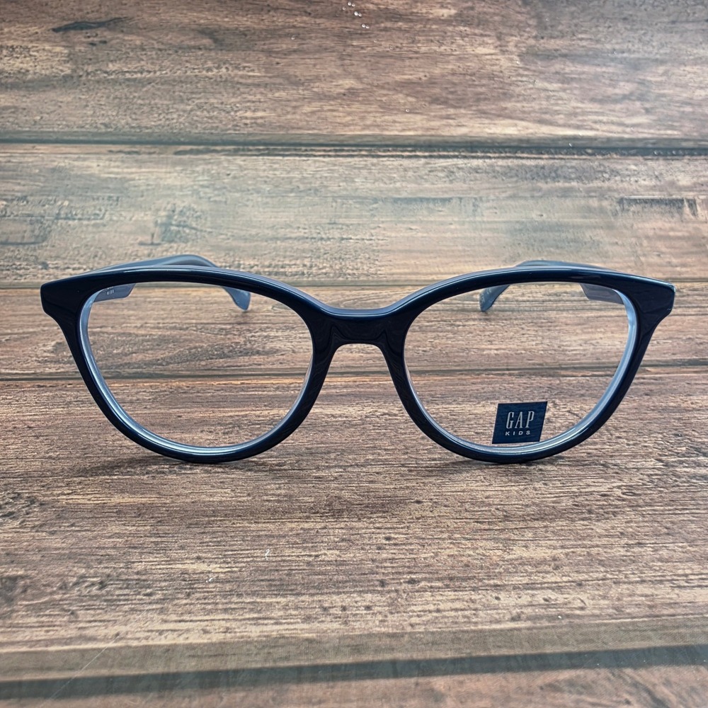 Gap Kids VGP500 Navy Blue Cat Eye Eyeglasses Frames 47-16-130 Boys Girls